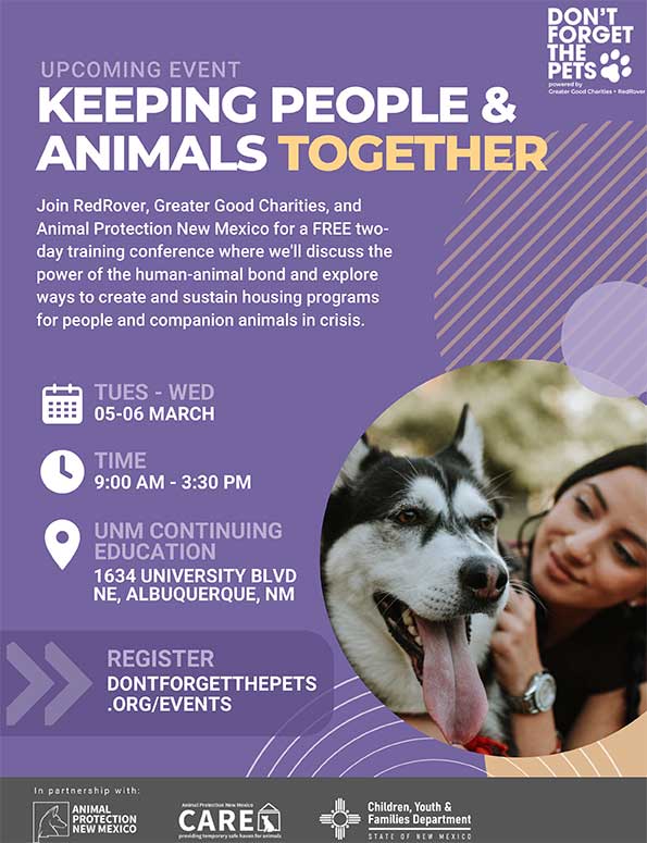 Keeping People & Animals Together - Albuquerque Workshop